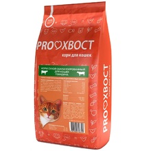 ProXвост 10 кг./Про Хвост сухой корм для кошек с говядиной