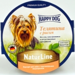 Happy Dog 85 гр./Хеппи Дог консервы для собак паштет телятина с рисом