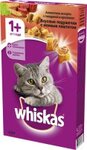 Whiskas 350 гр./Вискас сухой корм для кошек Говядина/Кролик под паштетом