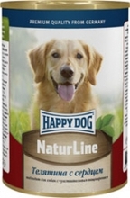 Happy Dog 400 гр./Хеппи Дог консервы для собак телятина с сердцем
