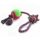 Triol/Игрушка  для собак веревка с петлей 2узла и мяч 0144XJ