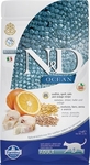 Farmina N&D Low Grain Cat Codfish & Orange 300 гр./Фармина сухой корм для кошек  Треска с апельсином