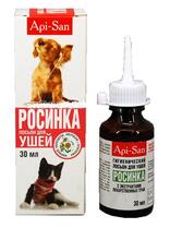 Росинка//лосьон ушной с экстрактами лекарственных трав для собак и кошек 30 мл
