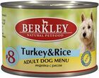 Berkley 200 гр./Беркли консервы  для собак индейка с рисом