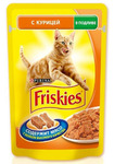 Friskies 100 гр./Фрискис консервы в фольге для кошек с курицей в подливе