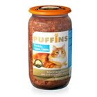 Puffins 650 гр./Пуффинс консервы для кошек Лосось, судак и тунец