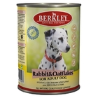 Berkley 400 гр./Беркли консервы  для собак кролик, овсянка