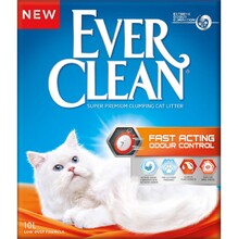 Ever Clean Fast Acting 10 кг./Эвер Клин комкующийся наполнитель для кошек мгновенный контроль запахов