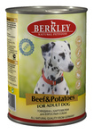Berkley 400 гр./Беркли консервы  для собак говядина с картофелем