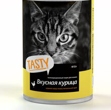 TASTY 415 гр./Консервы для кошек с курицей в соусе