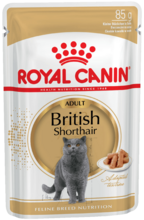 Royal Canin British Shorthair Adult 85 гр./Роял канин консервы в фольге для взрослых кошек