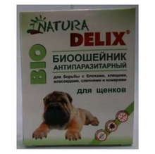 Natura Delix BIO//Деликс Био биоошейник антипаразитарный для щенков 35 см
