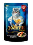 Зооник 85 гр./Консервы для кошек в соусе с форелью