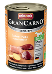 Animonda GranCarno Sensitiv 400 гр./Анимонда консервы для собак с чувствительным пищеварением с индейкой и картошкой