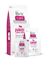 Brit  Care Junior Large Breed  3 кг./Брит Каре сухой корм для щенков и молодых собак крупных пород, с ягненком и рисом