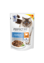 Perfect Fit Hair & Beauty 85 гр./Перфект Фит консервы для кошек красивая шерсть рагу с индейкой