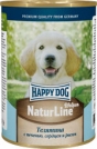 Happy Dog 400 гр./Хэппи Дог консервы для щенков телятина с печенью, сердцем и рисом
