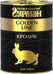 Четвероногий Гурман GOLDEN LINE 340 гр./Консервы для собак Кролик в желе