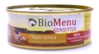 BioMenu SENSITIVE 100 гр./БиоМеню консервы для кошек Гипоаллергенный паштет  с перепелкой