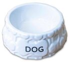 Миска КерамикАрт керамическая для собак Дог белая 200 мл