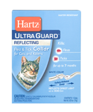 Hartz UltraGuard Flea & Tick Collar Н02899//Хартс ошейник для кошек и котят светоотражающий 27 см