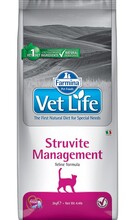 Farmina Vet Life Struvite Management 2 кг./Фармина сухой диетический сухой корм для кошек для лечения и профилактики рецидивов струвитного уролитиаза и идиопатического цистита
