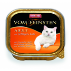 Animonda  Vom Feinsten Adult 100 гр./Анимонда консервы для кошек с домашней птицей и телятной