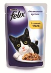 Felix 85 гр./Феликс консервы в фольге для кошек курица в желе