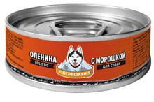Погрызухин 338 гр./Консервы для собак Оленина с морошкой