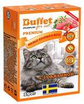 BUFFET Tetra Pak 1+1  190 г консервы для кошек мясные кусочки в желе с говядиной