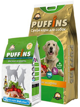 Puffins 15 кг./Пуффинс сухой корм для собак мясное ассорти