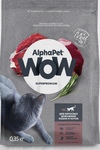 AlphaPet WOW кошки 350 гр для домашних кошек и котов с говядиной и печенью