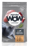 Alpha Pet WOW кошки сухой 1,5 кг для стерилизованных кошек и котов с индейкой и потрошками