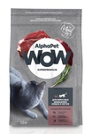 Alpha Pet WOW кошки сухой 1,5 кг для домашних кошек и котов с говядиной и печенью