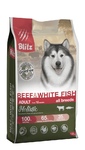 Blitz Holistic говядина-белая рыба для взрослых собак 1,5 кг