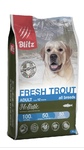 BLITZ Holistic свежая форель - низкозерновой корм для взрослых собак 1,5 кг