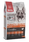 BLITZ Sensetive с индейкой и ячменем для взрослых собак всех пород с чувствительной кожей 2 кг